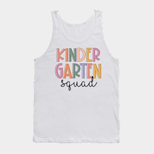 kindergarten Squad Teachers Kids kindergarten Back to School Tank Top